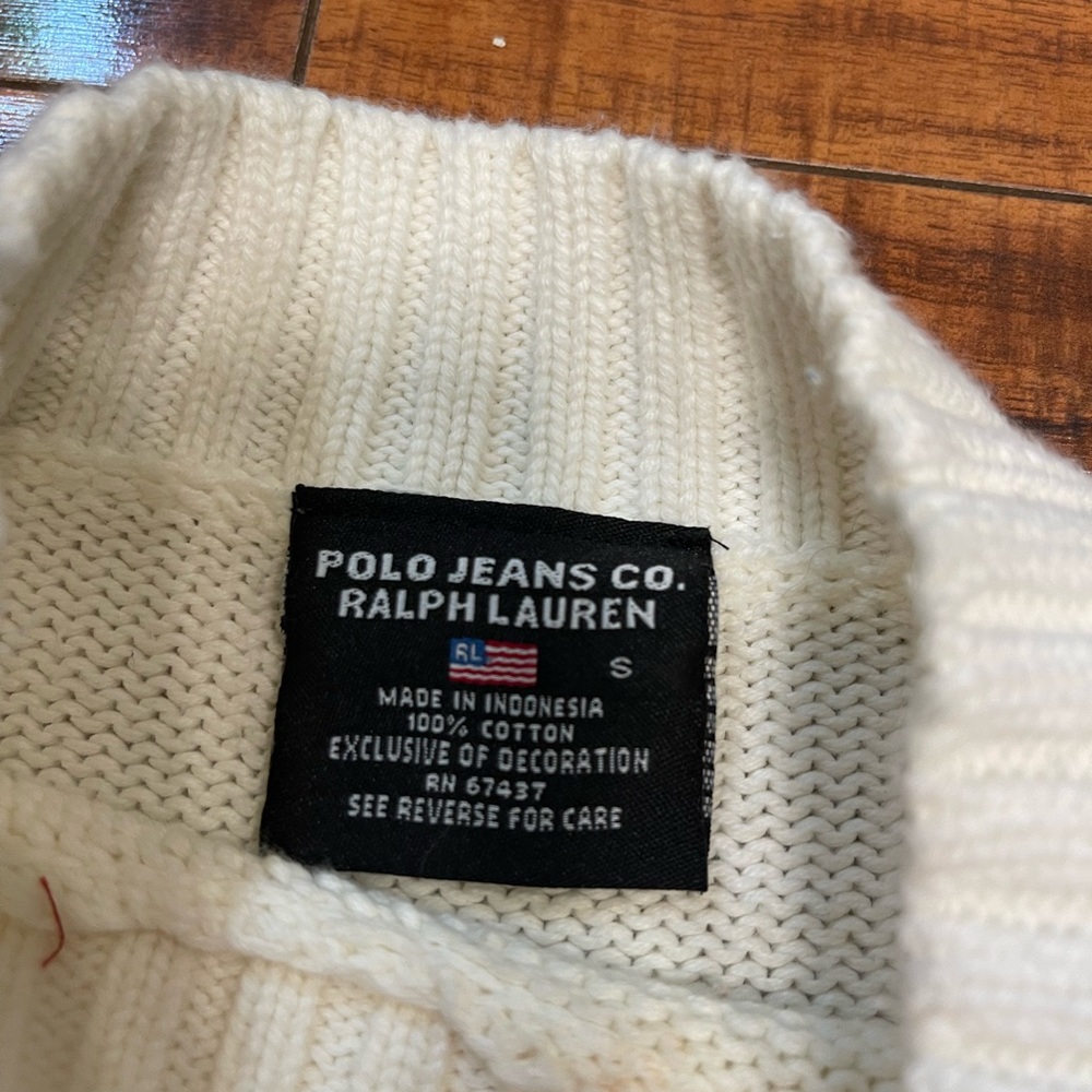 Polo Ralph Lauren Flag Sweater Small - Picture 4 of 8
